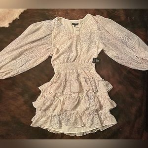 Size M Brand New with Tags Express dress. Fun and frilly!